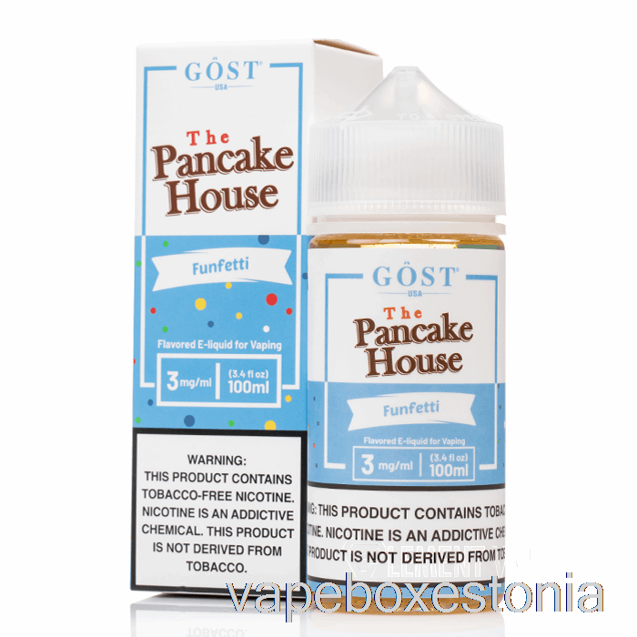 Vape Box Estonia Funfetti - Pannkoogimaja - Gost Vapor - 100ml 3mg